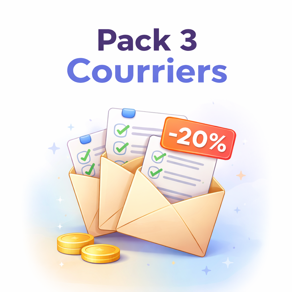 Pack 3 courriers administratifs – Économisez